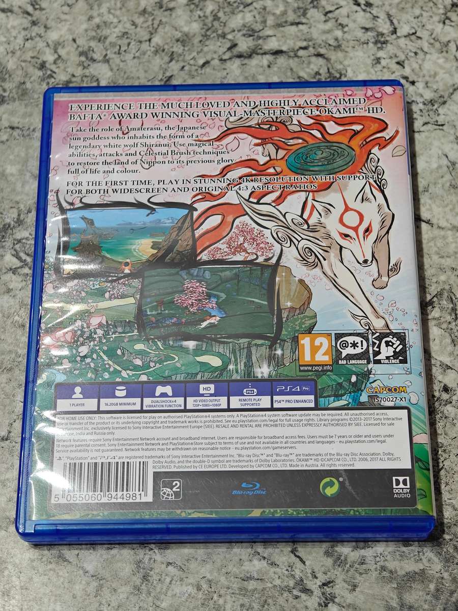 Okami HD PS4 Like New!