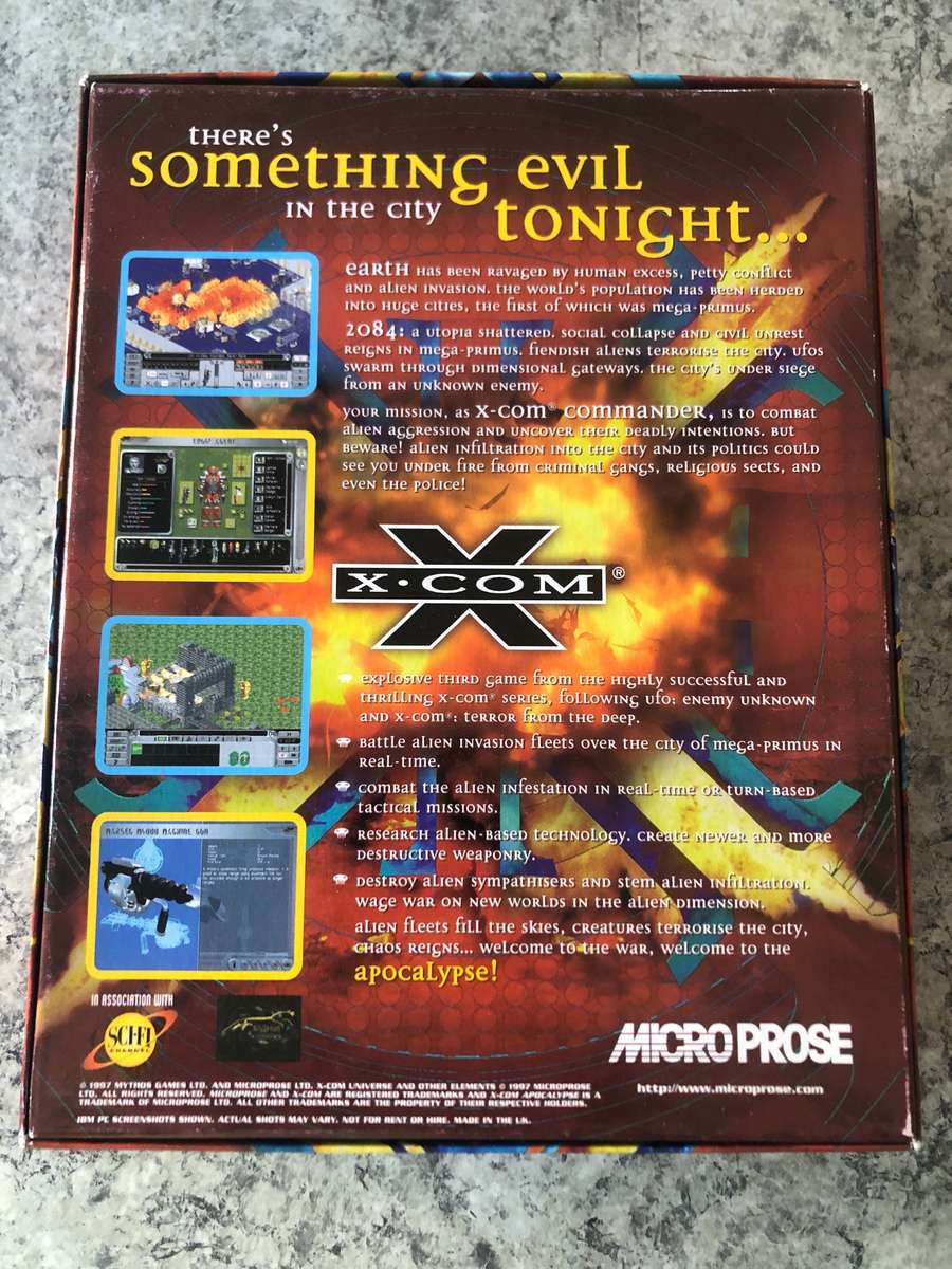 X-Com Apocalypse Big Box PC 1997 Rare!!