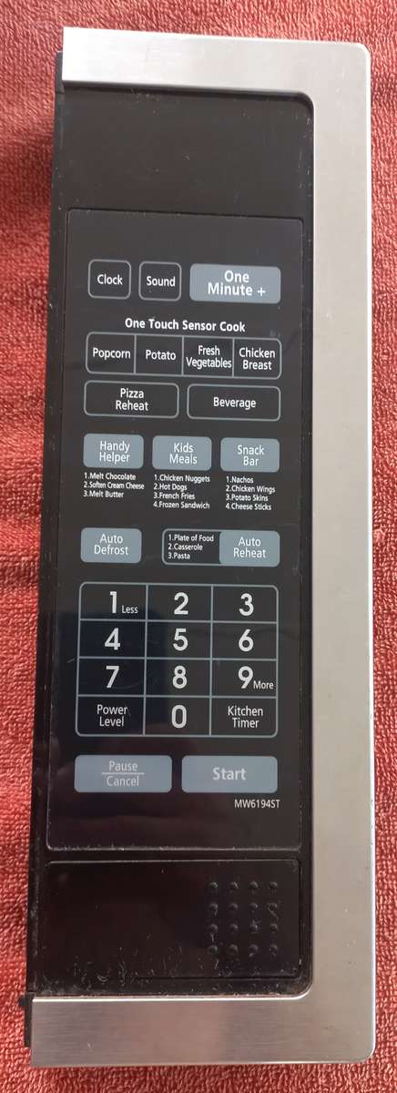 Samsung microwave oven pc board with touch control pad MW6194ST ME6194ST