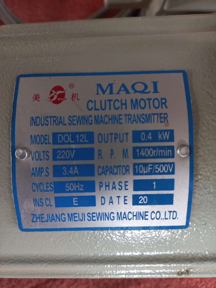 Industrial sewing machine clutch motor with start and stop 220v DOL 12L 0.4kw 1400rpm