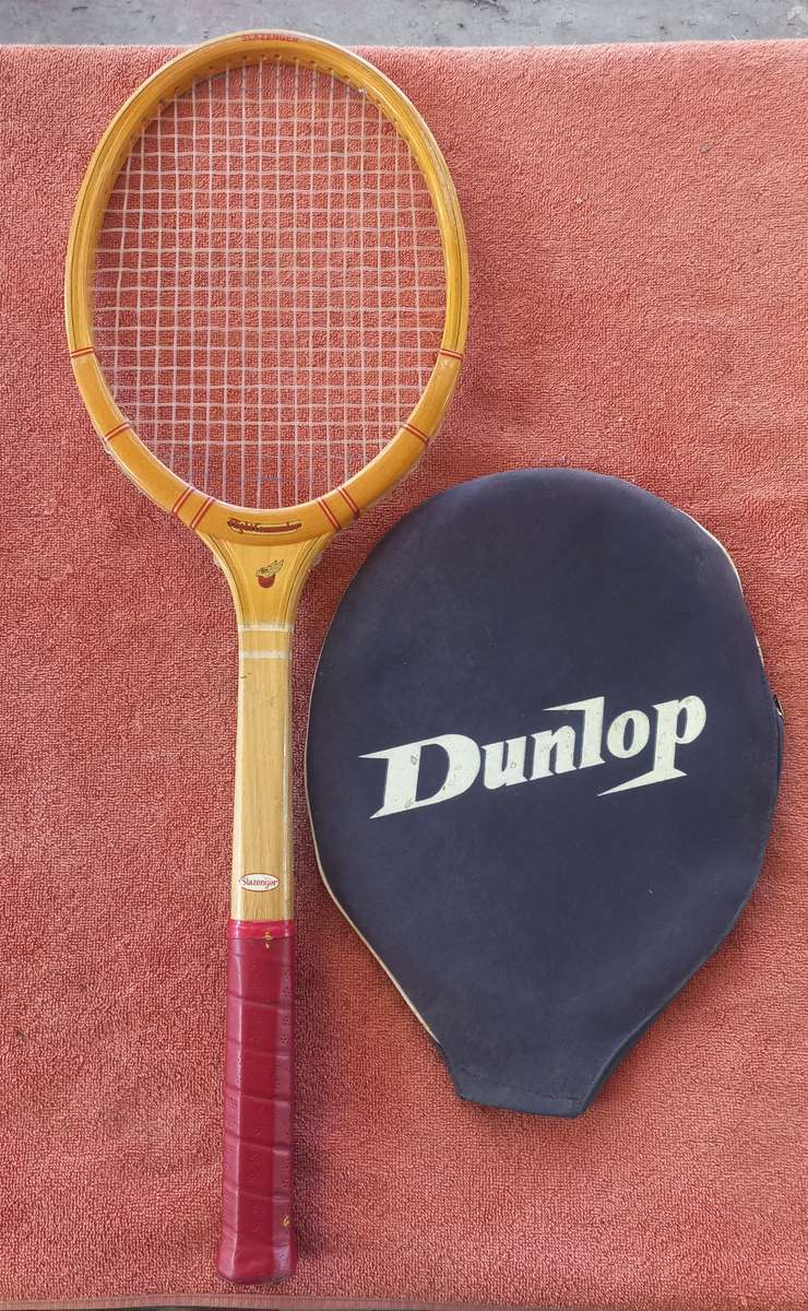 Wooden tennis racket medium 4 1/2 Slazenger Flight Commander
