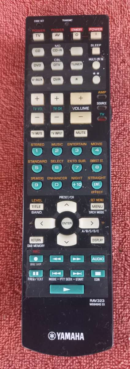 ORIGINAL YAMAHA REMOTE CONTROL RAV323 PN:WG64640 EX RX-V665 RX-V861