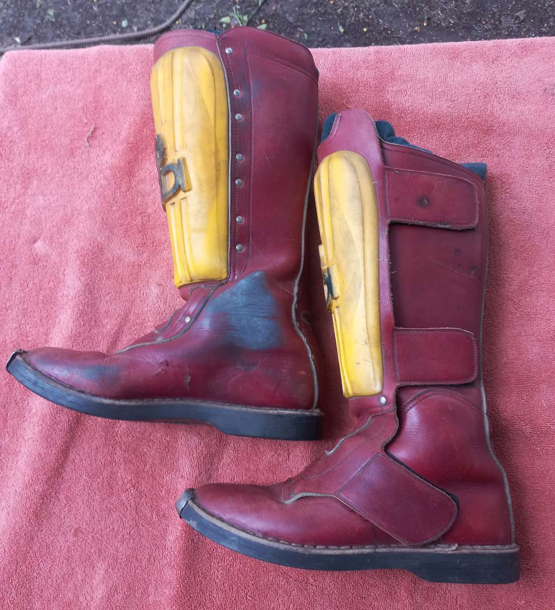 Vintage motocross boots size 8 - SiDi 1983 (42 years old) still good condition - see photo article