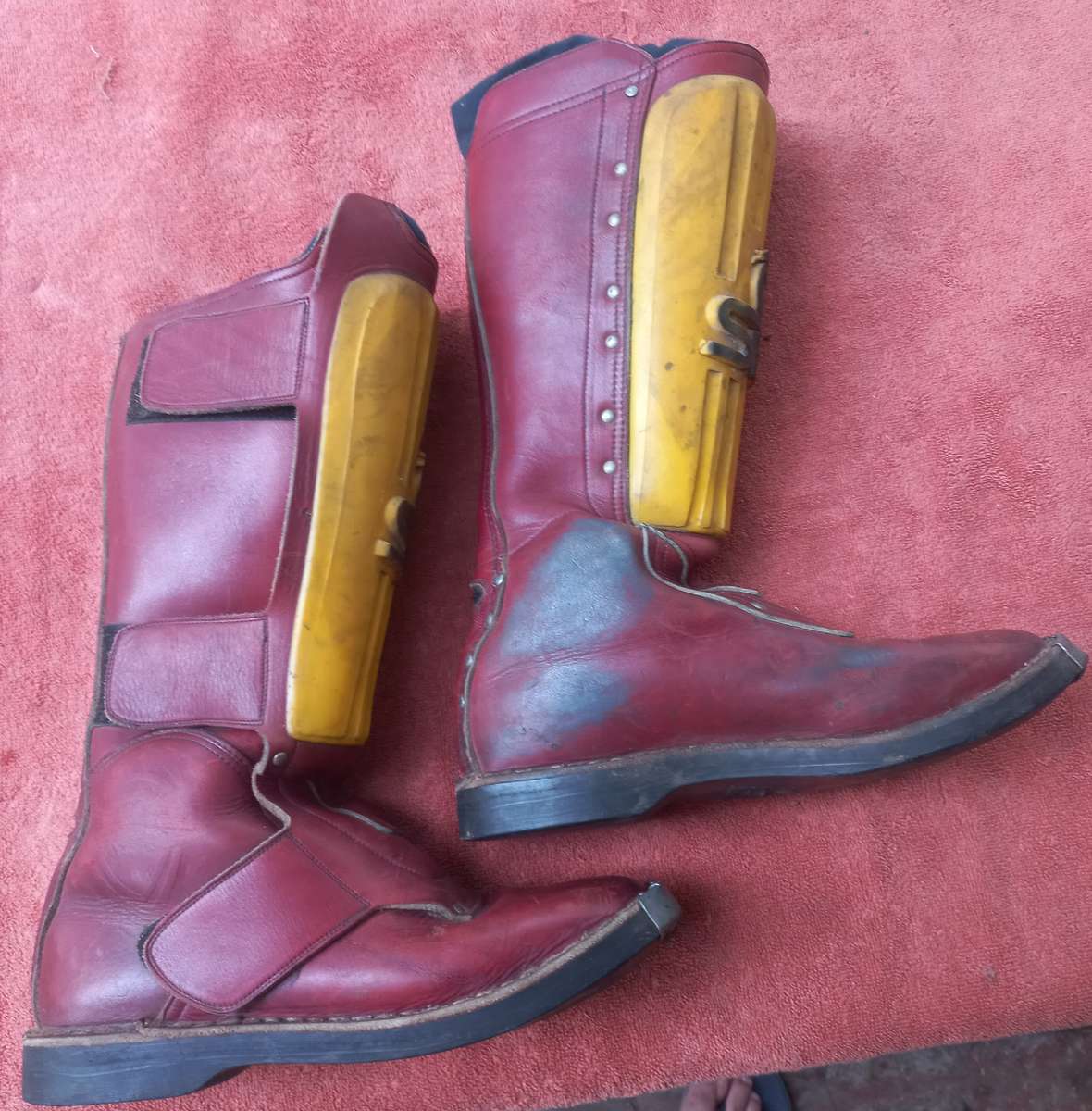 Vintage motocross boots size 8 - SiDi 1983 (42 years old) still good condition - see photo article