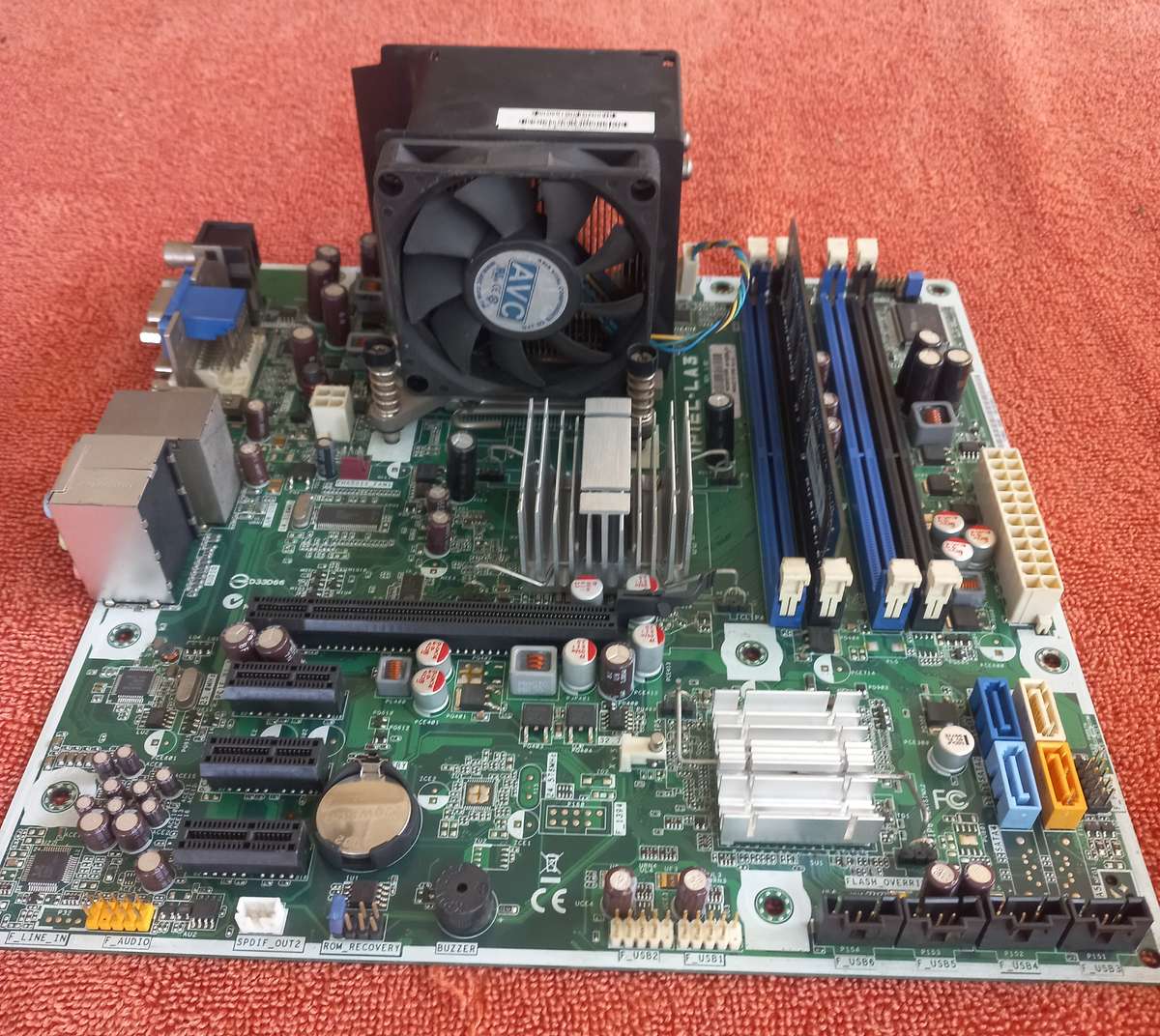 Pc Motherboard, cpu & ram - see photos and discription for full details and specs