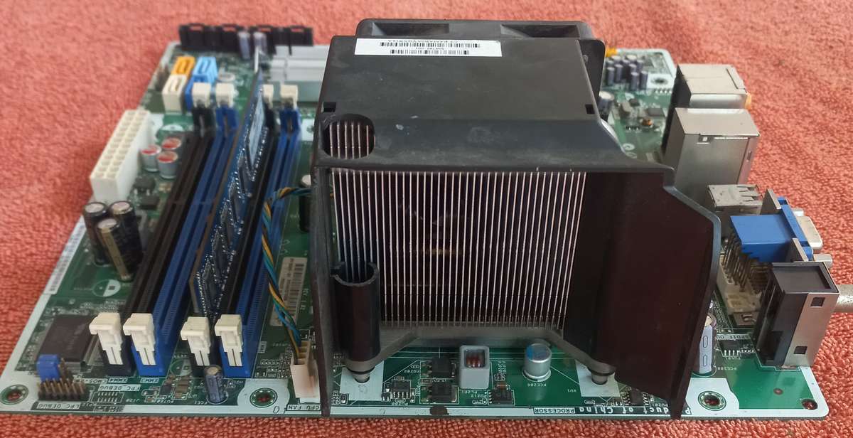 Pc Motherboard, cpu & ram - see photos and discription for full details and specs