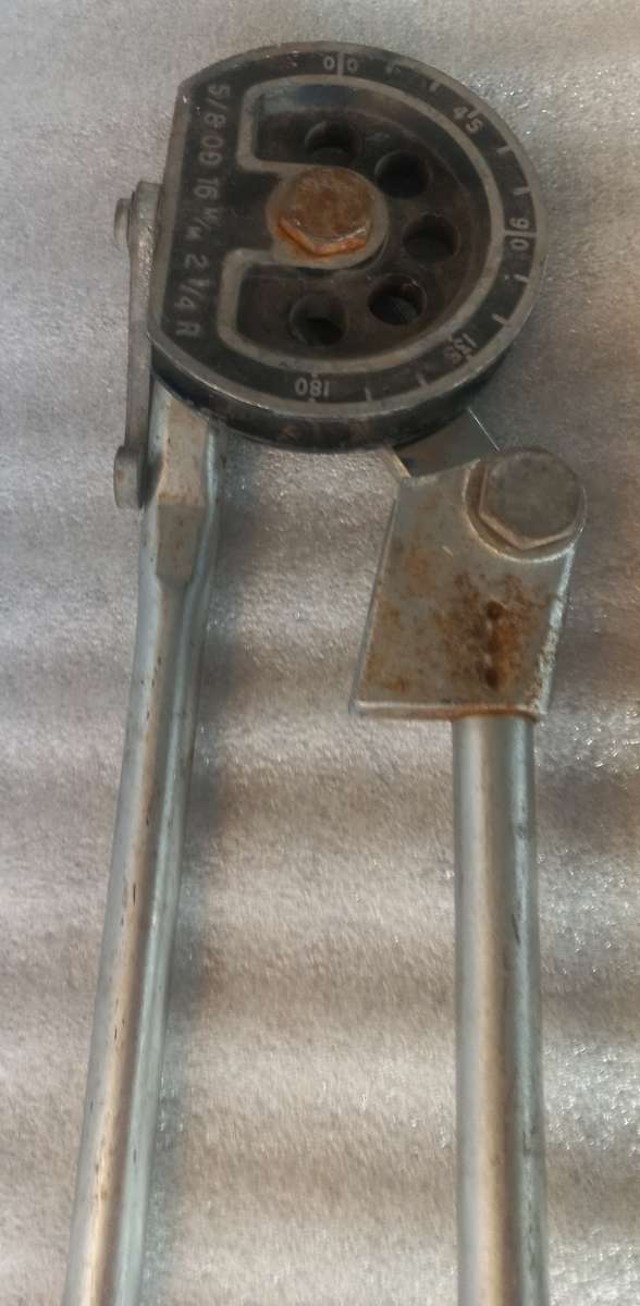 Lot of 4x tube/pipe benders for soft drawn copper & aluminum pipes with bending springs