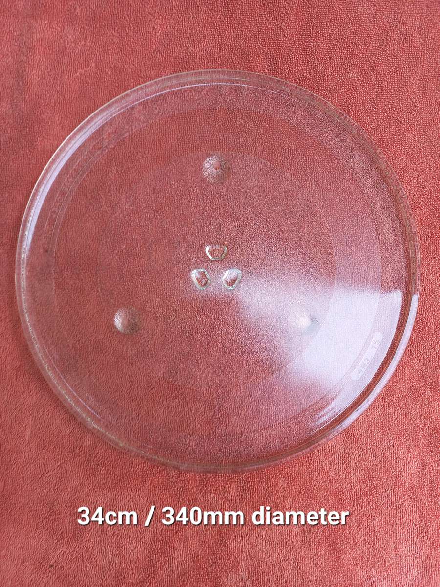 Lg & Defy Microwave oven glass plate 34cm / 340mm diameter - clover drive