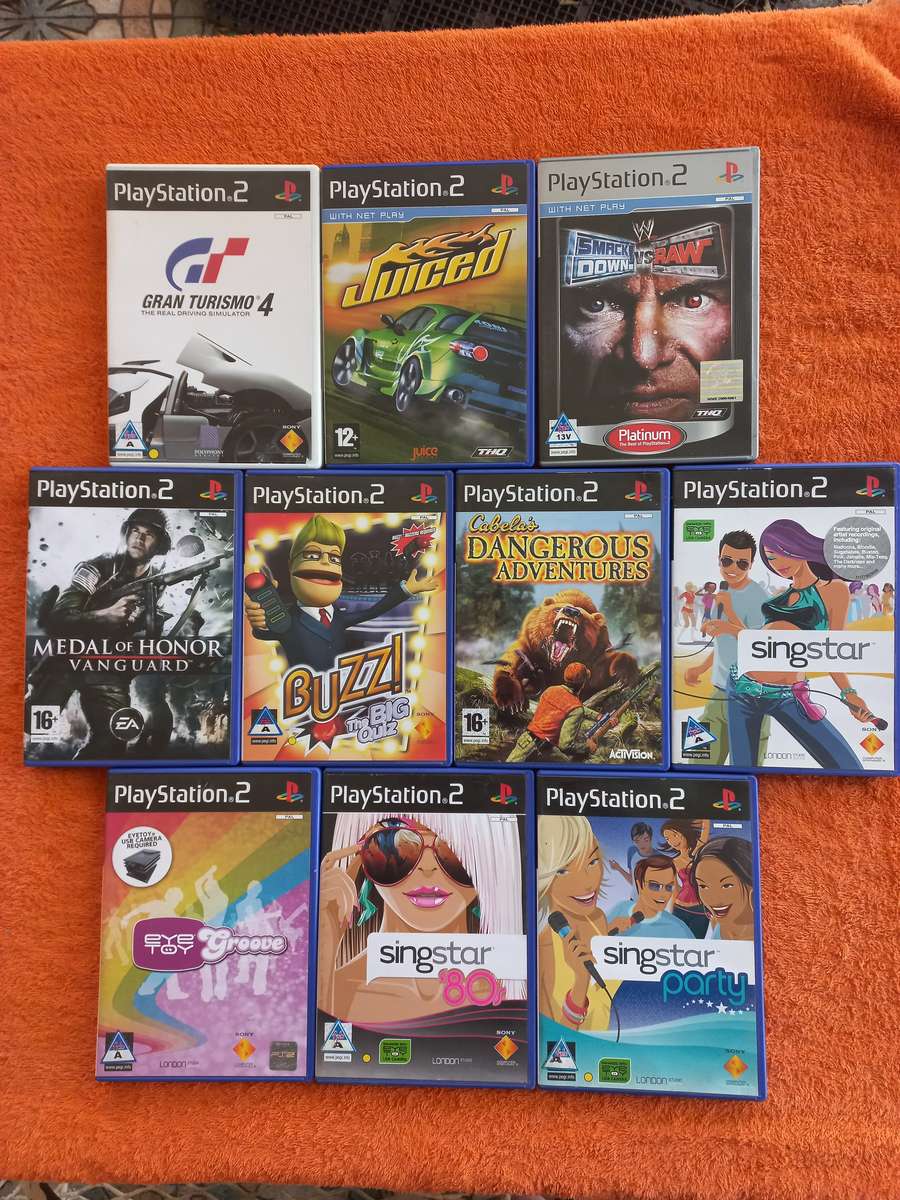 Lot of 10x Plastation 2 games - in very good condition - see photos