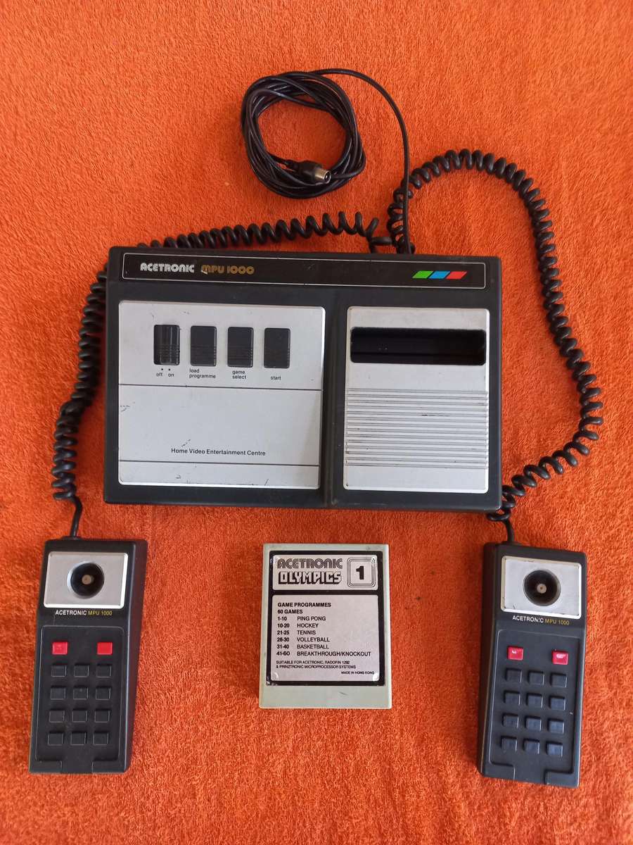 Retro gaming console & game  Acetronic MPU-1000 year 1978 (no power supply) - read description