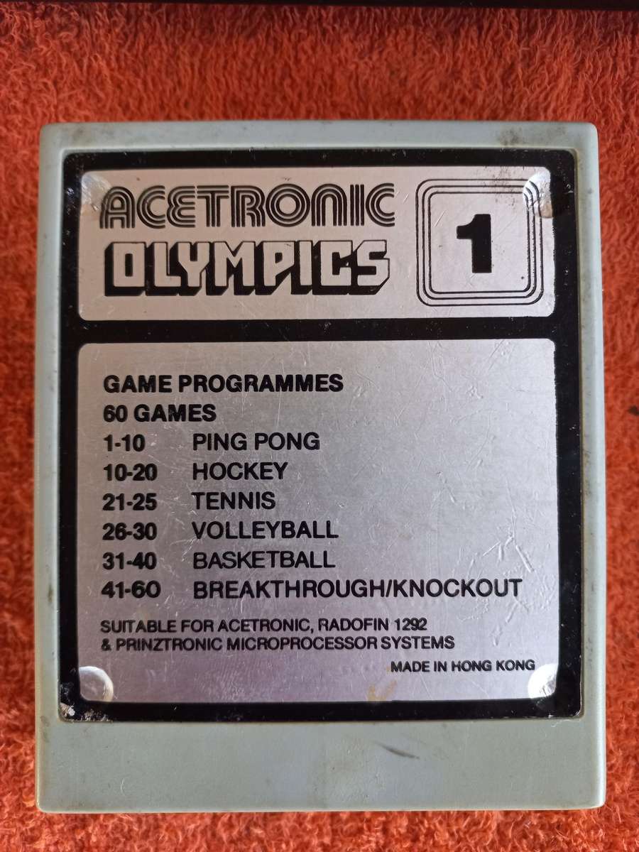 Retro gaming console & game  Acetronic MPU-1000 year 1978 (no power supply) - read description