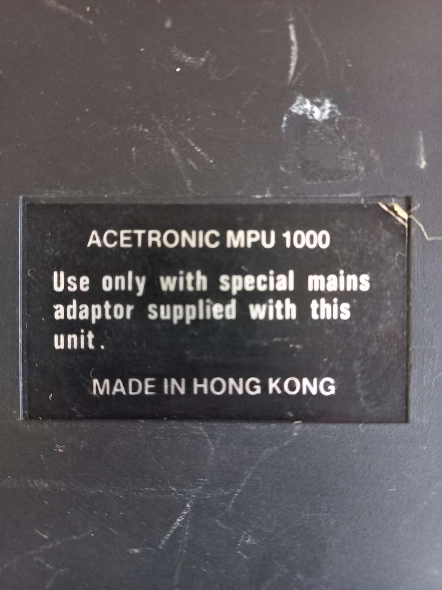 Retro gaming console & game  Acetronic MPU-1000 year 1978 (no power supply) - read description