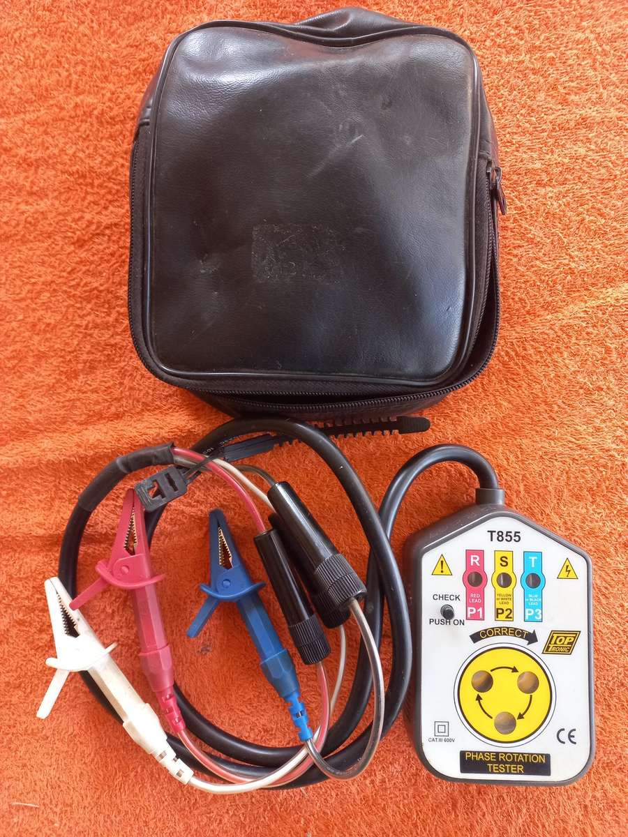 T855 3-Phase Rotation Indicator Tester - Top Tronic
