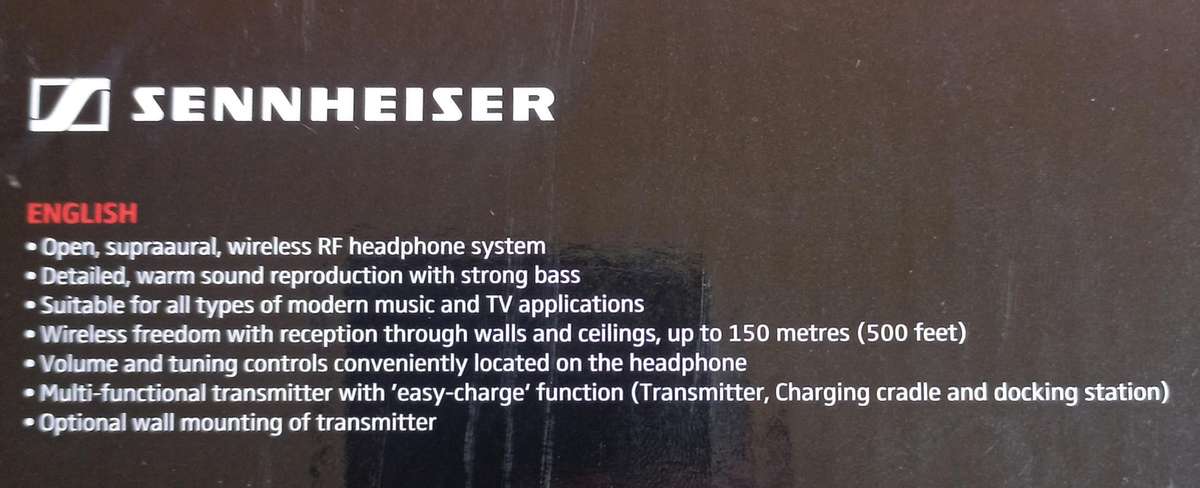 Sennheiser RS120 ll wireless headphones  see photos for more information