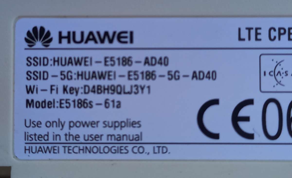 Open to all Networks - Sim modem/wifi router - Huawei E5186 4G Cat6 802.11ac LTE CPE