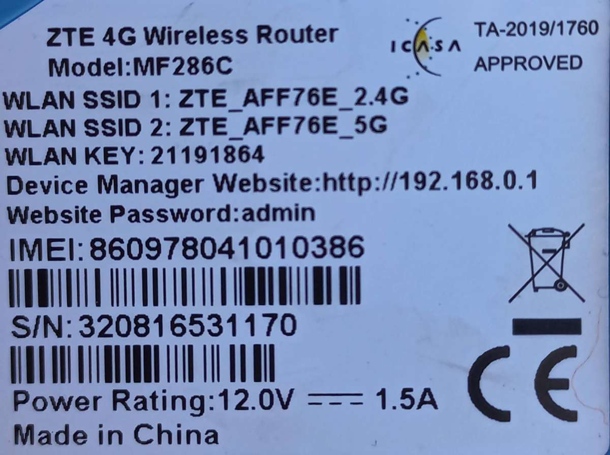 Open to all Networks - Sim modem/wifi router - ZTE MF286C Duel band wifi 2.4ghz & 5ghz