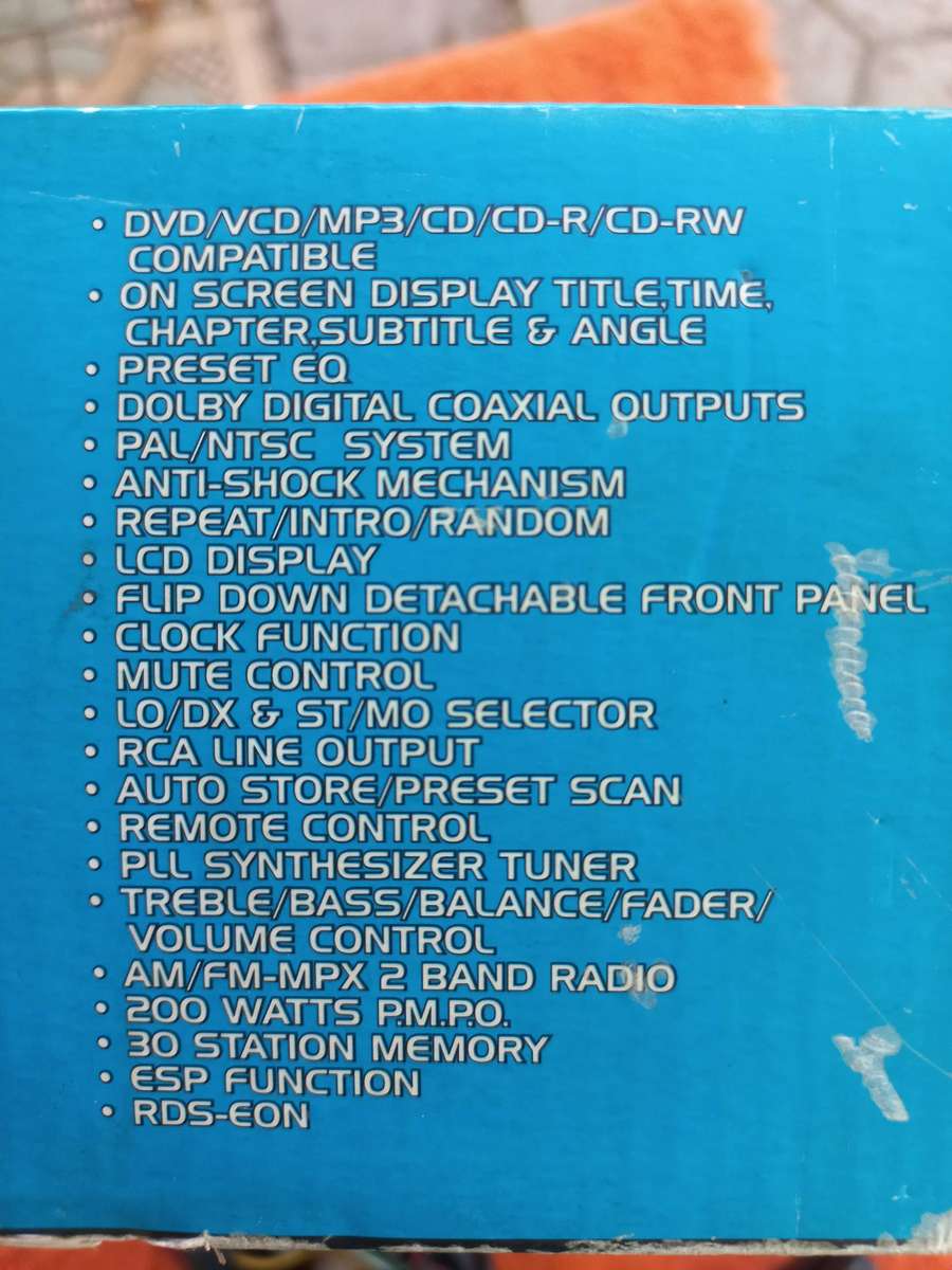 Rock Star Flip Down Face CD Player