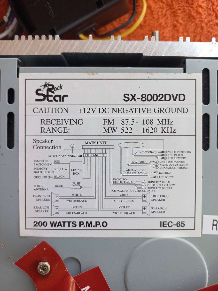 Rock Star Flip Down Face CD Player