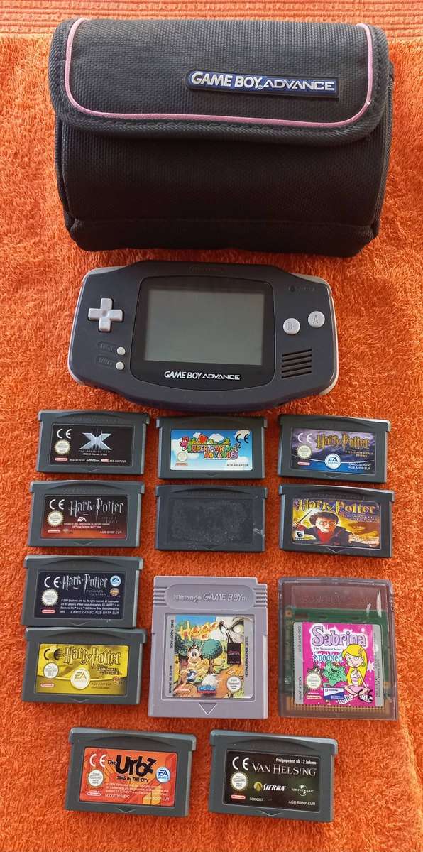 Nintendo Game Boy Advance Console, Carry Bag & 12 Games AGB-001