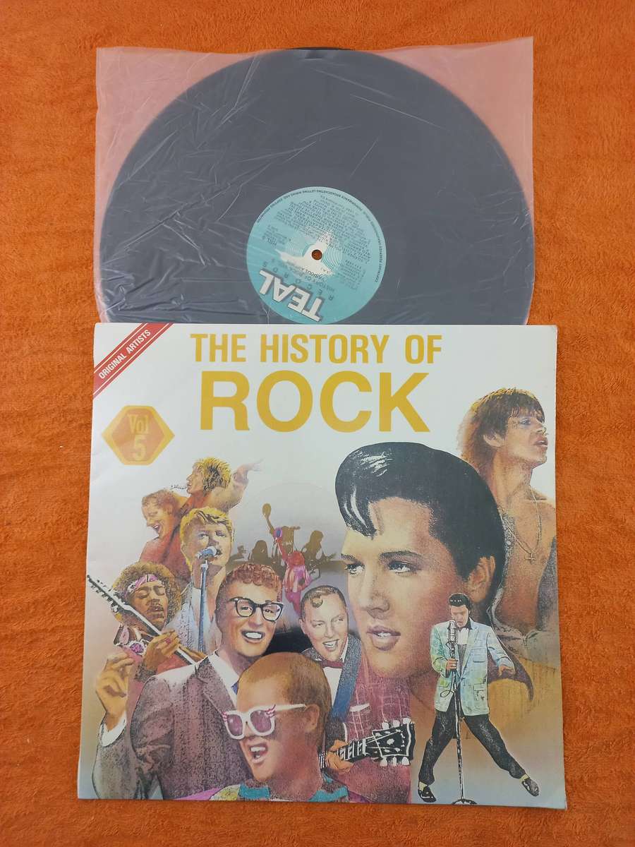 Lot of 4x Lp's - Pink Floyd-The Wall, Elvis- GuitarMan, The History of Rock & Rodriguez