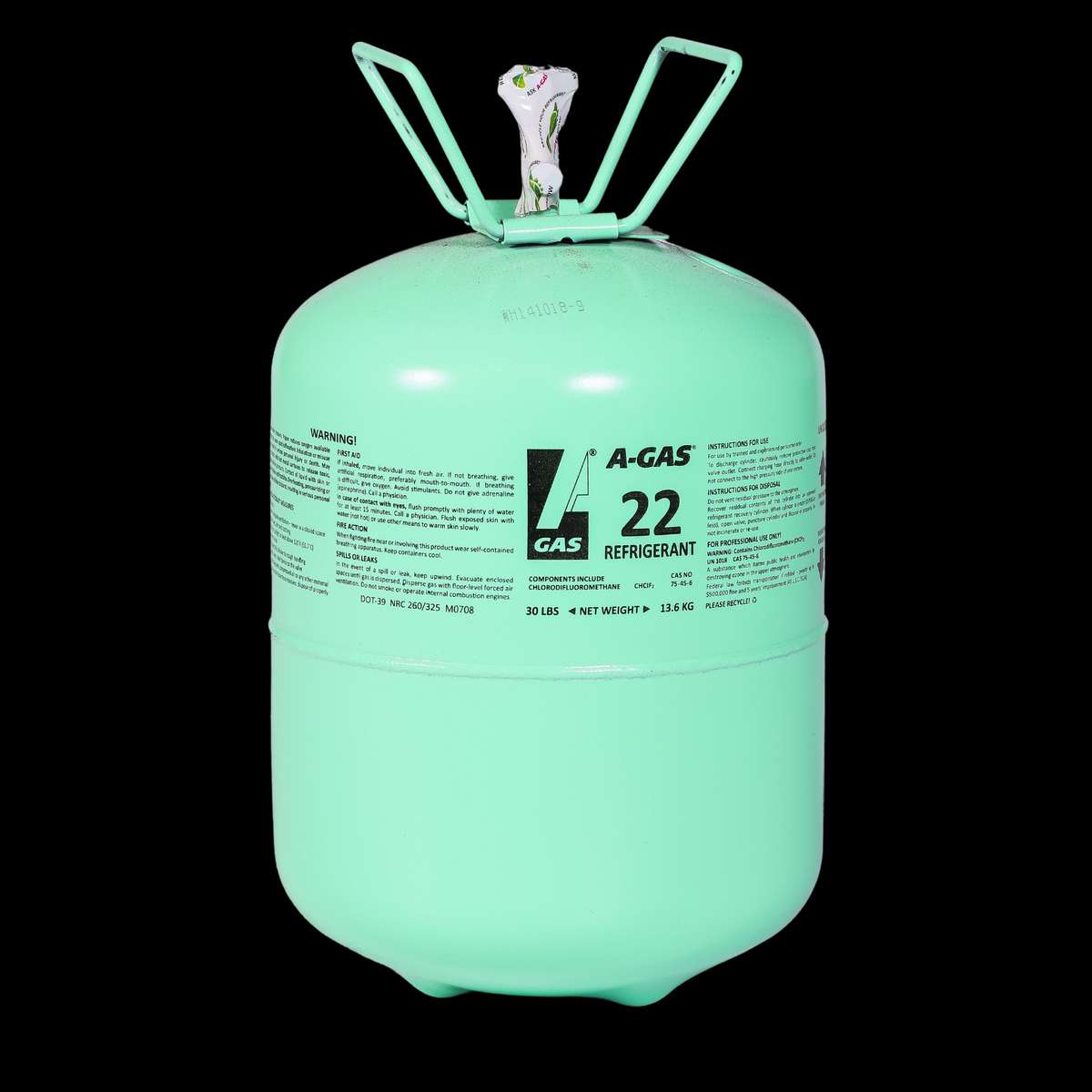 R22 refrigerant gas 13.6kg full sealed cylinder - colletion only in Pretoria - Daspoort Estate
