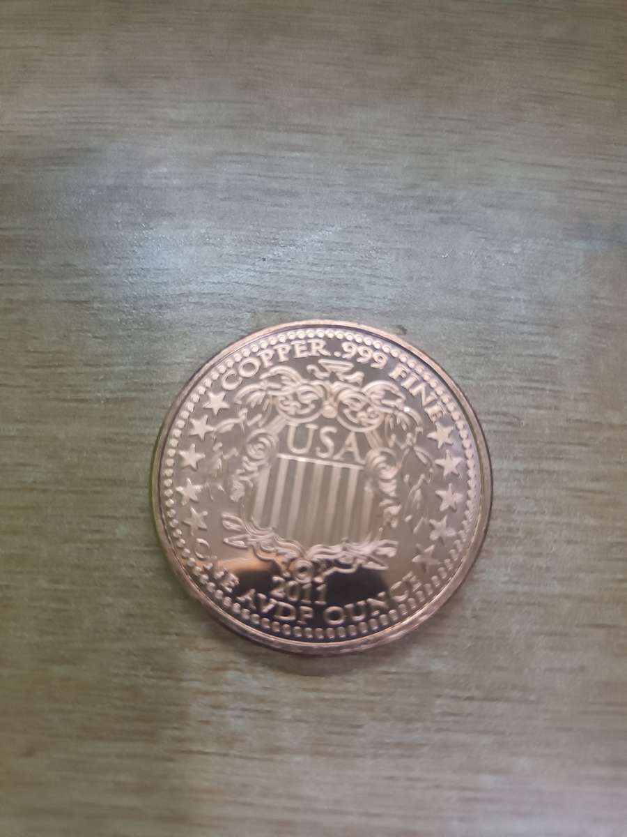 1 oz Pure Copper Coins (bid per coin)