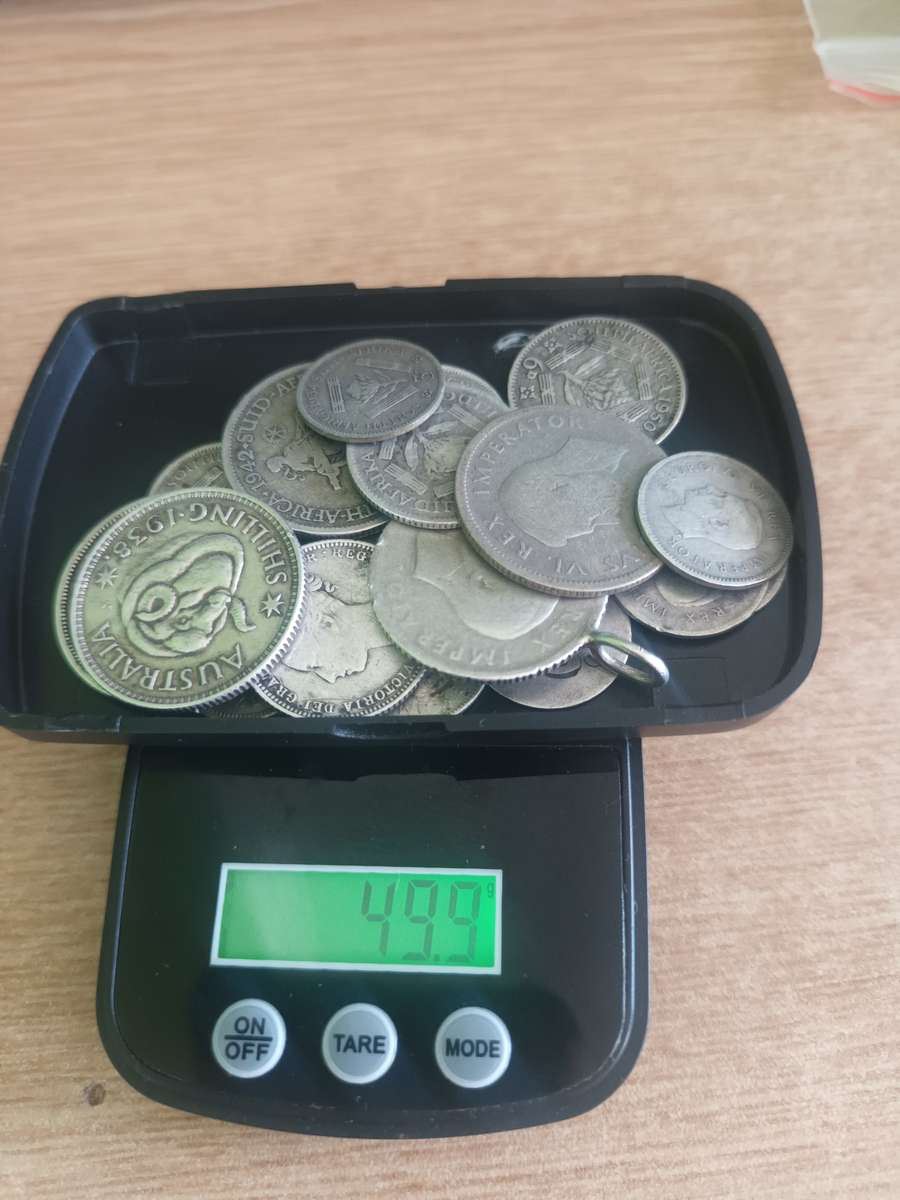 Job lot of silver coins  49.4 grams 80% silver