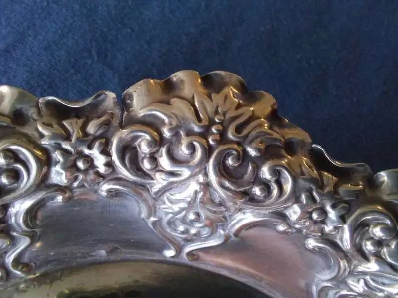 Solid Sterling Silver Dish Sheffield 1895 85.8 grams