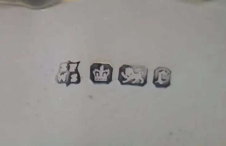 Solid Sterling Silver Dish Sheffield 1895 85.8 grams