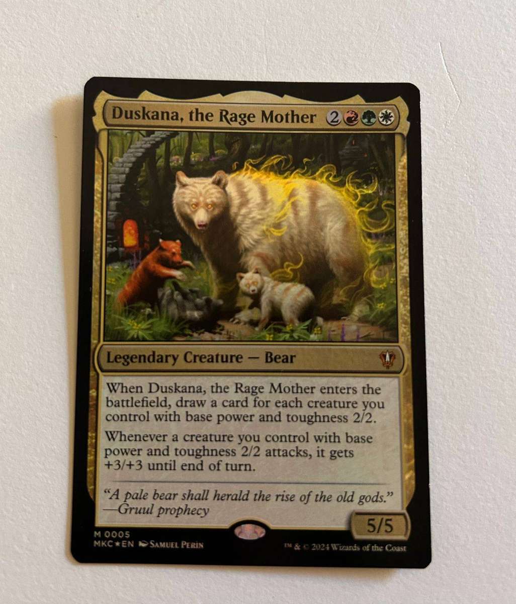 Magic The Gathering-Duskana, the Rage Mother  Naya Commander Deck
