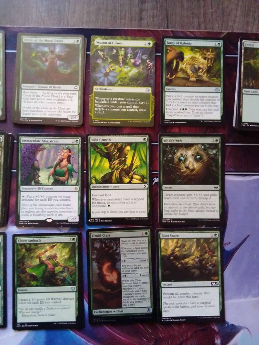 Magic the Gathering - Mono-Green Elves  Emerald Swarm (60 cards)