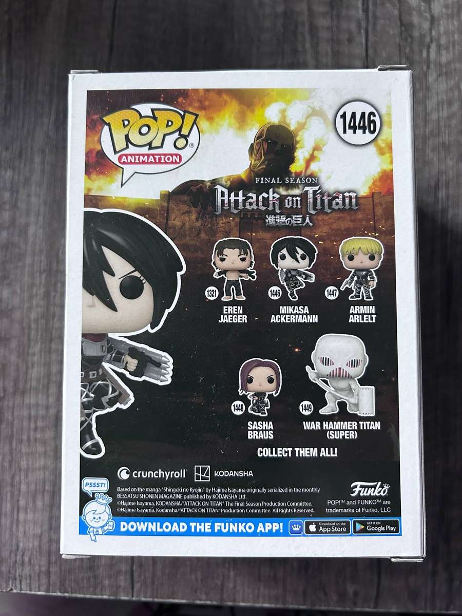 Funko Pop! Attack on Titan: Final Season  Mikasa Ackermann #1446 | Special Edition