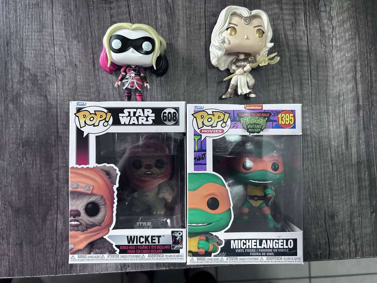 Funko Pop! Bundle of 5  TMNT, Star Wars, DC & Marvel | Mixed Boxed & Unboxed