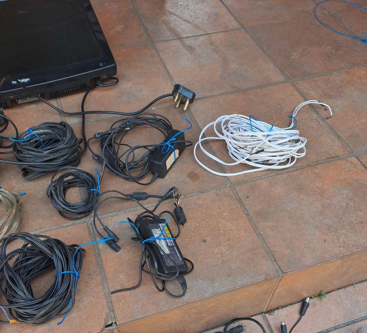 Surveillance Cameras Wires & Power supplies