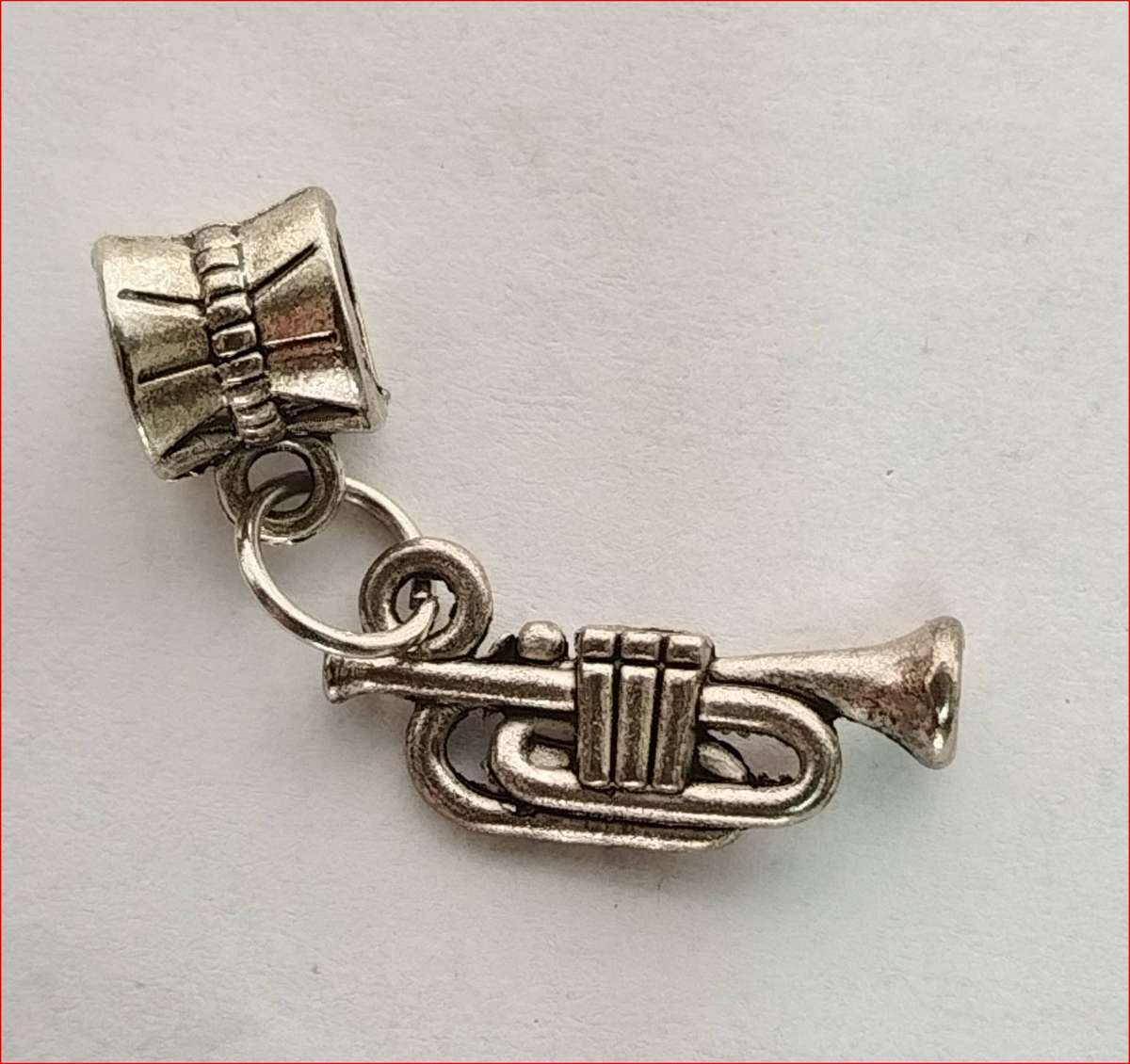 1Pcs Charm BEAD TRUMPET Fit European DIY Bracelet    C005