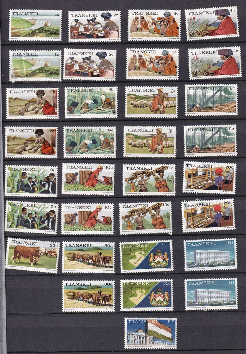 Kabe 16 page stamp album filled with MINT Transkei