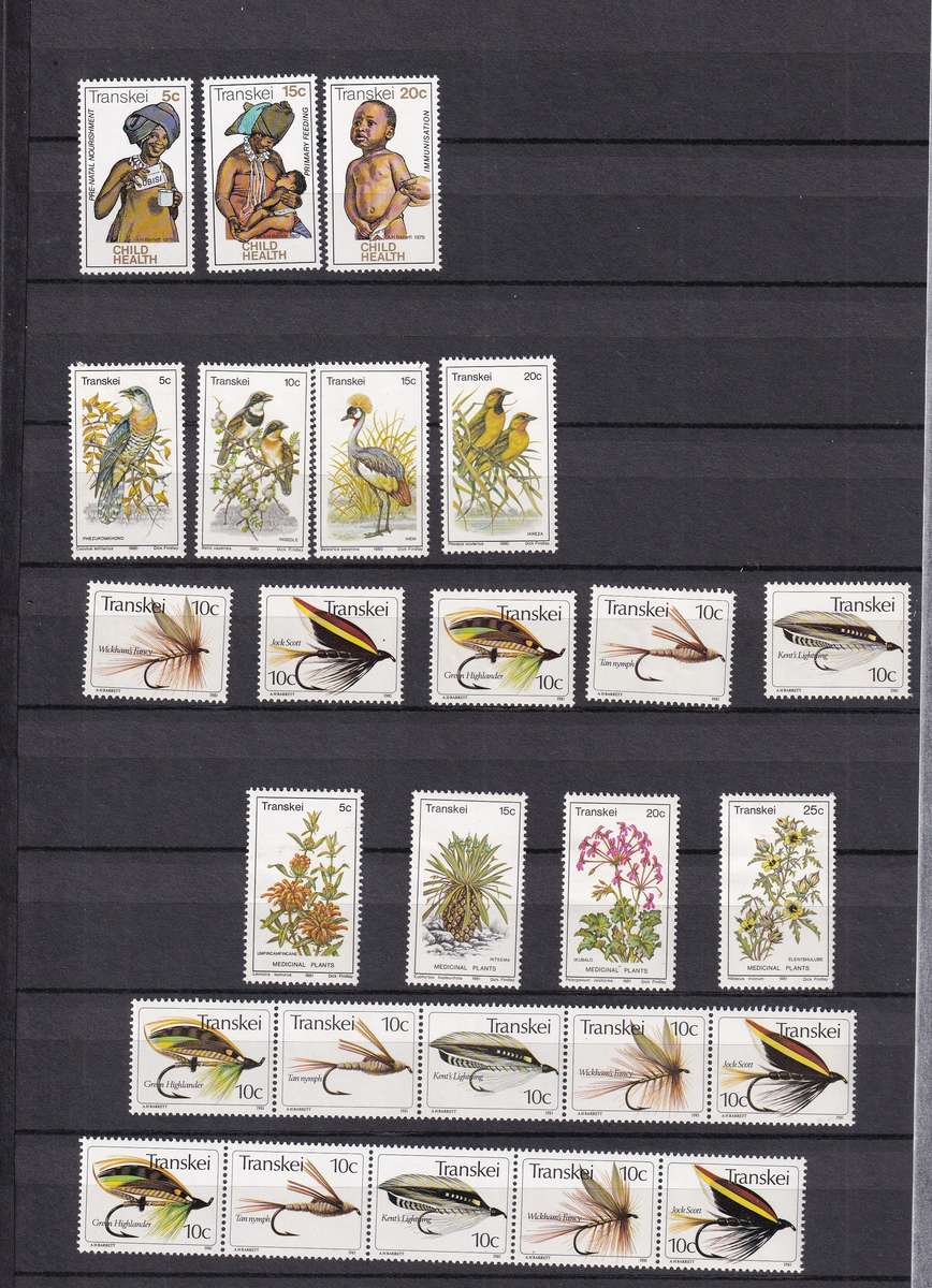 Kabe 16 page stamp album filled with MINT Transkei