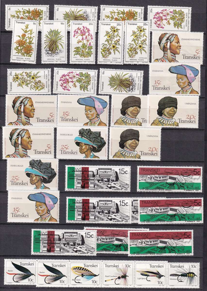 Kabe 16 page stamp album filled with MINT Transkei