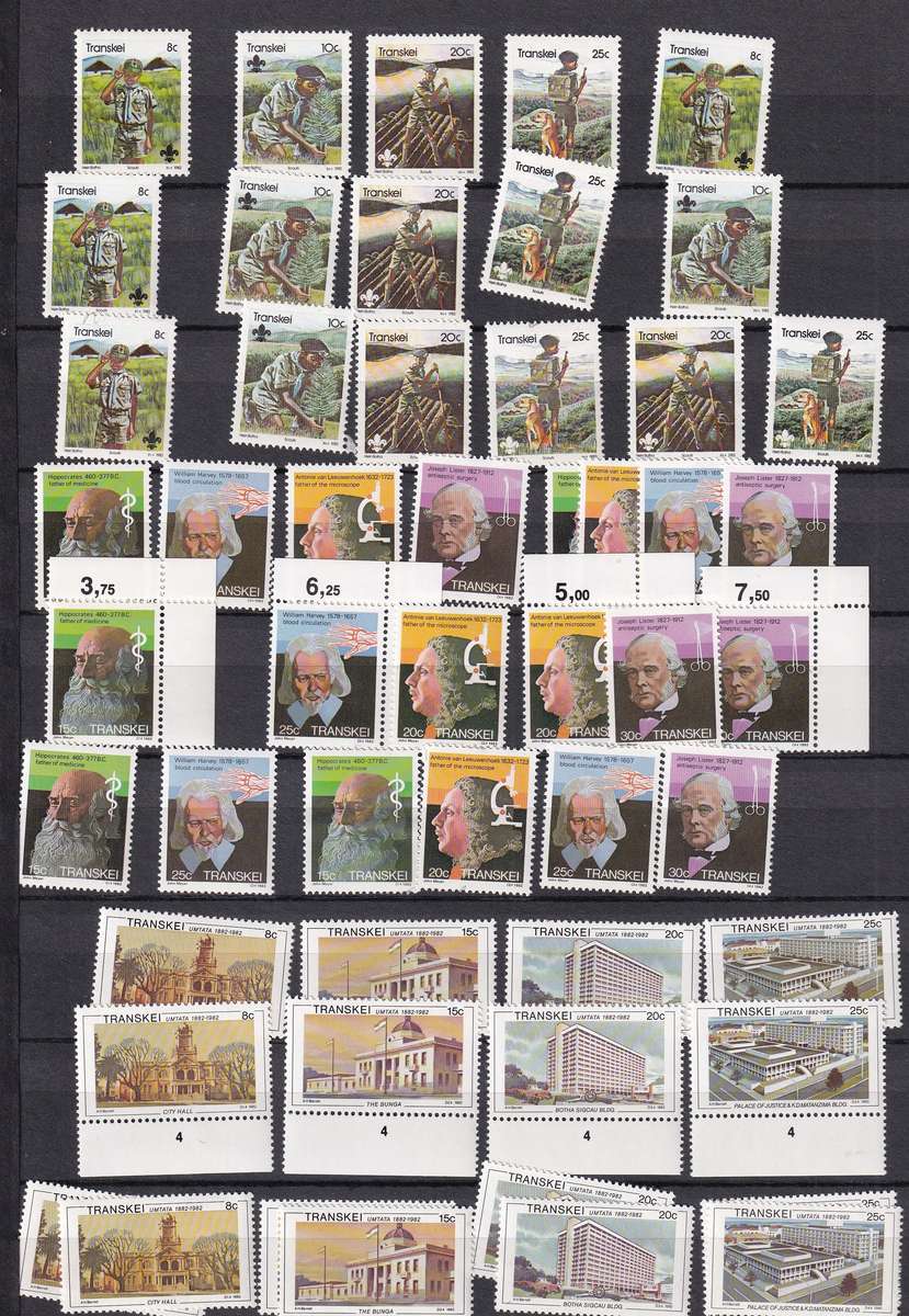 Kabe 16 page stamp album filled with MINT Transkei