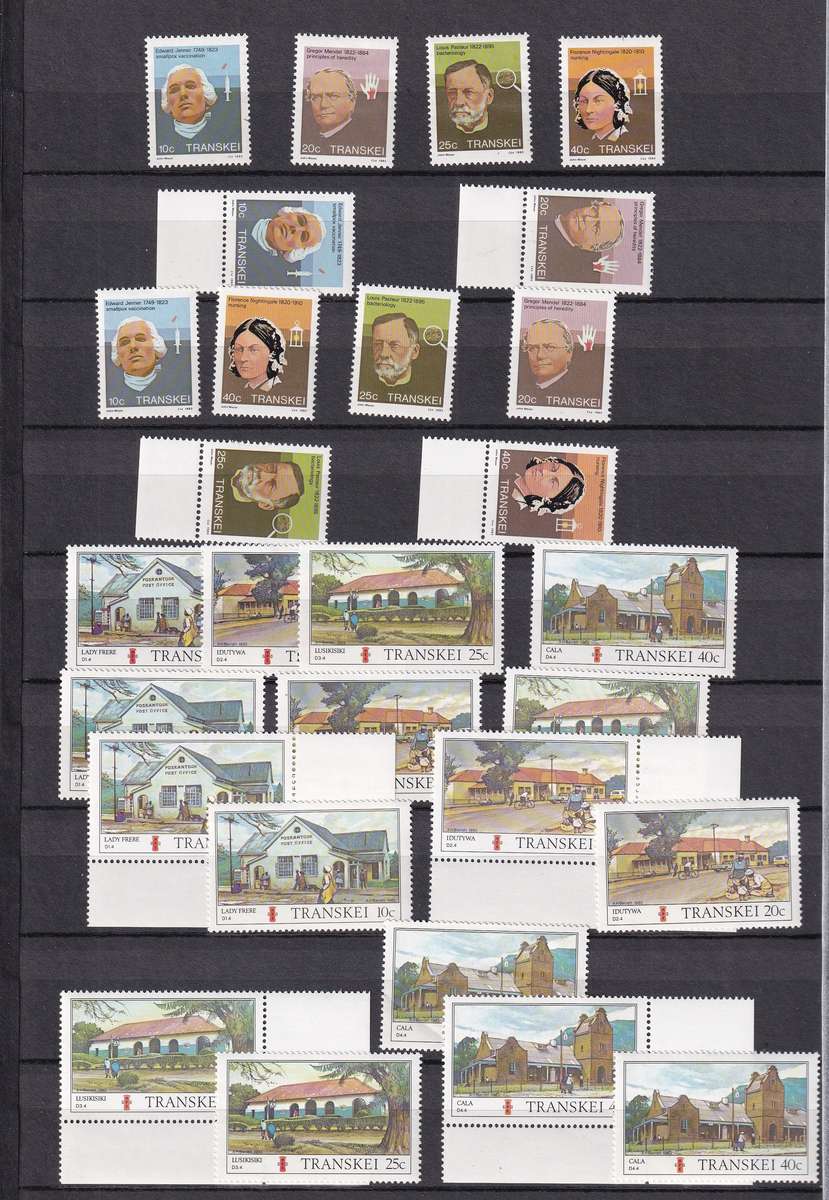 Kabe 16 page stamp album filled with MINT Transkei