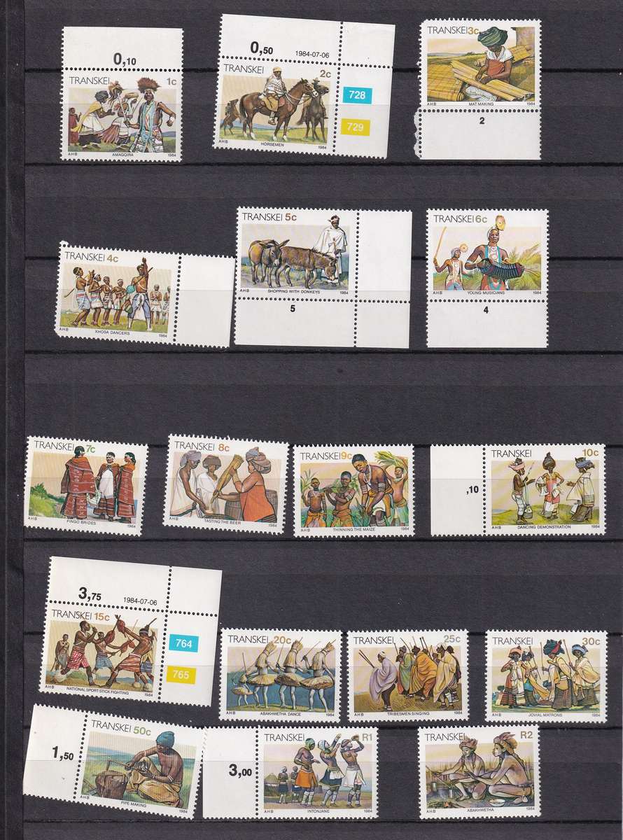 Kabe 16 page stamp album filled with MINT Transkei