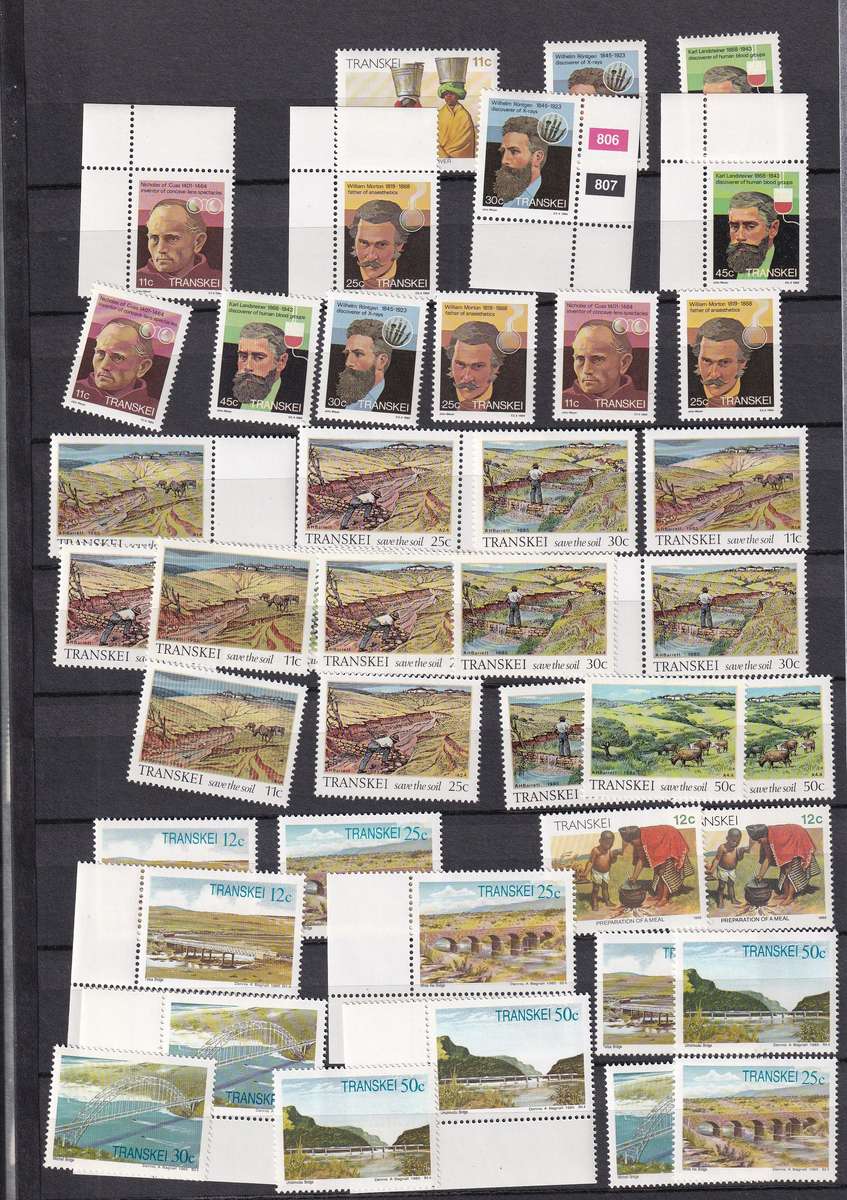 Kabe 16 page stamp album filled with MINT Transkei