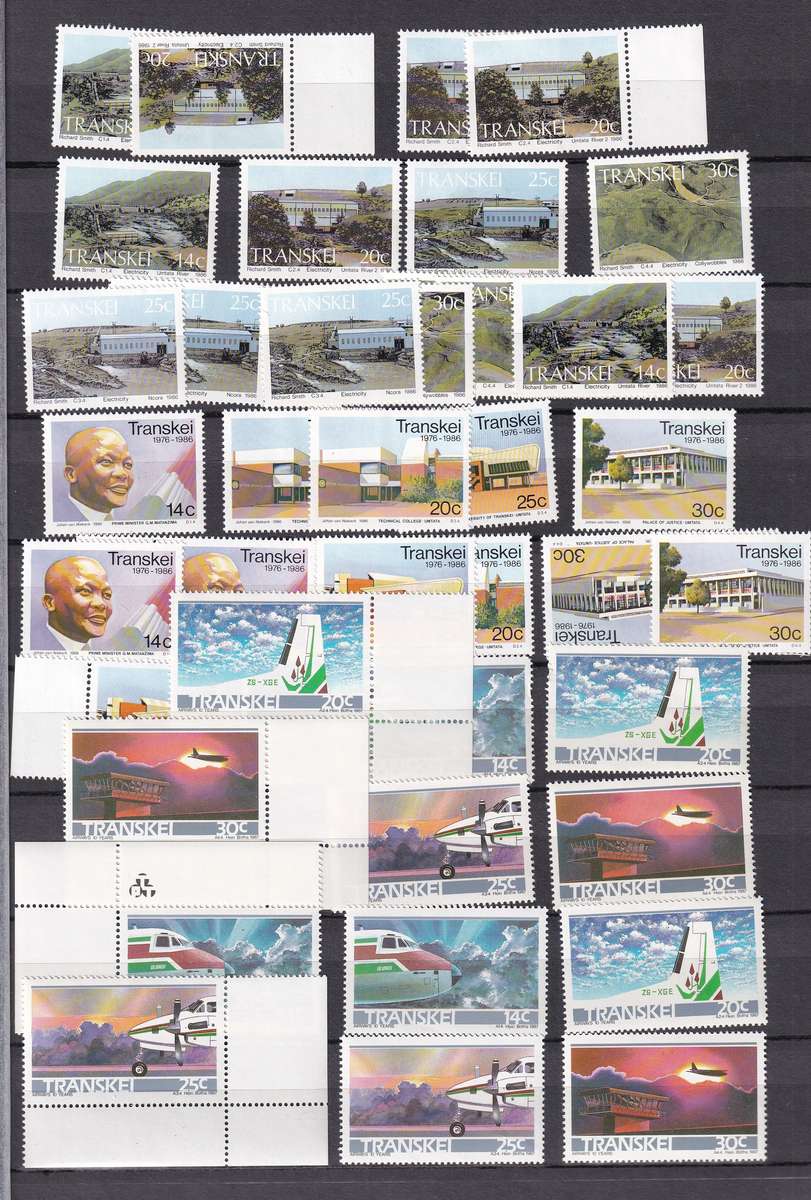 Kabe 16 page stamp album filled with MINT Transkei