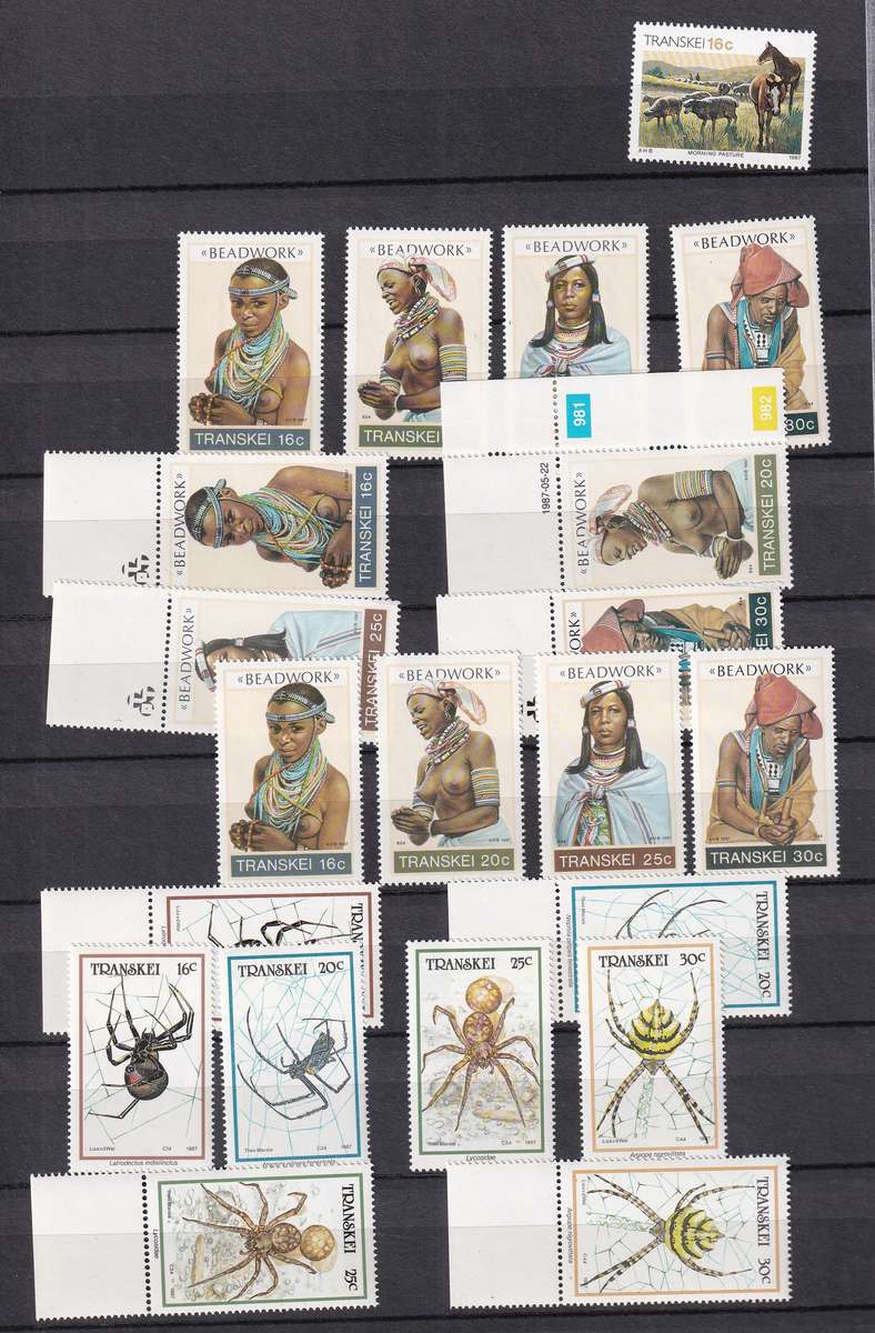 Kabe 16 page stamp album filled with MINT Transkei