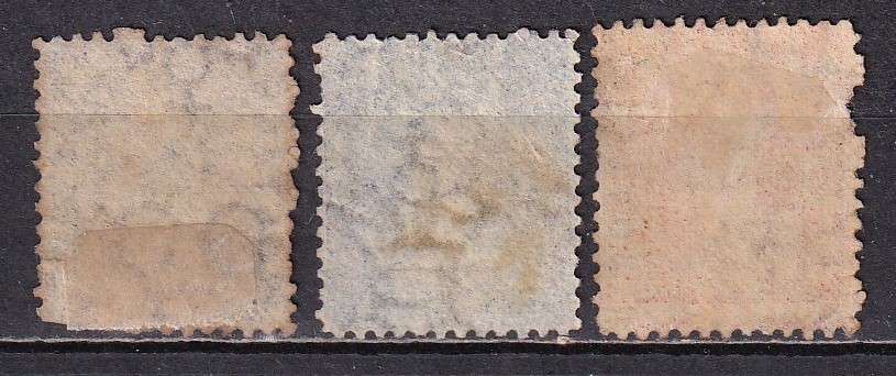 Natal 1870-73 QV set (CC) , used               (SACC 65-67, CV R870)