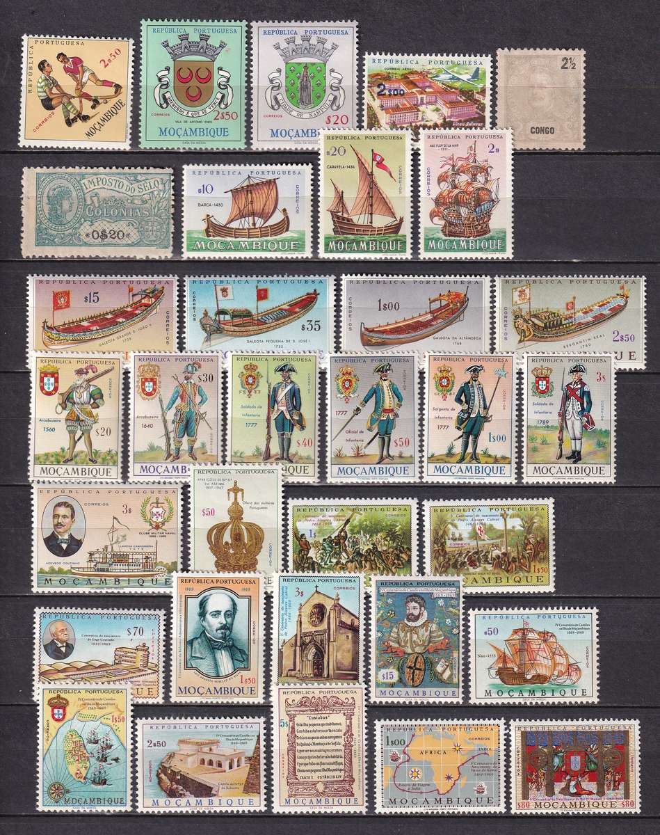 Mozambique part sets , M/H                    (4 x SCANS)