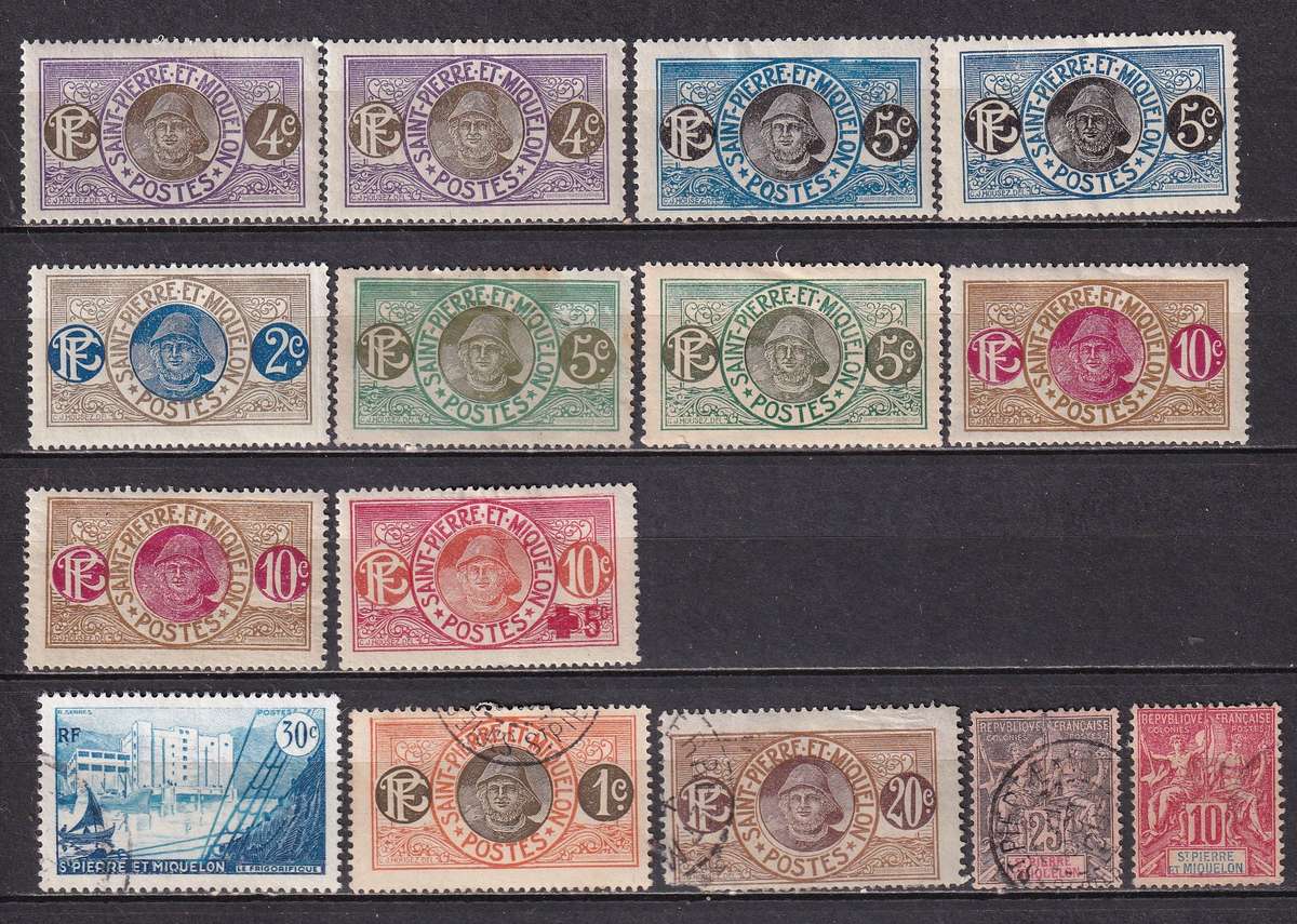 France colonies part sets, M/H & used           (9 X SCANS, note stamp adherence to pages)