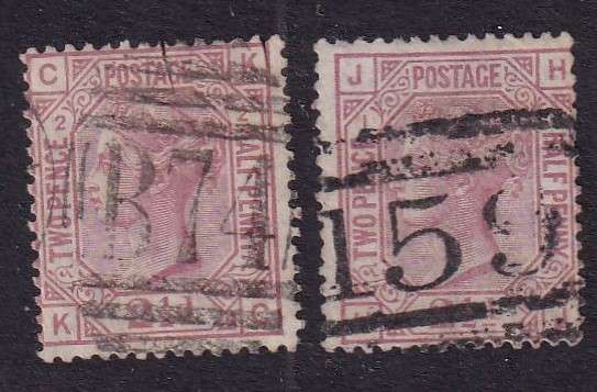 GB 1880-81 QV 2 1/2d rosy mauve (W47), used     (SG 139, CV £230)