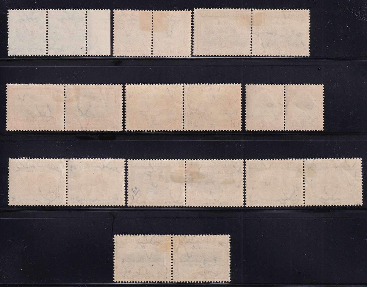 SWA 1927-30 London Pictorial overprinted set, MLH            (SACC 81-90, CV R 7500)