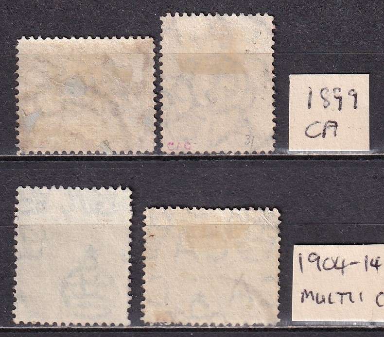 Malta 1899 > KG V part sets, used                (SG 31,32,54, CV £25)